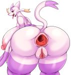  2020 anthro anus areola bent_over big_breasts breasts butt female gaping gaping_anus genitals huge_breasts hyper hyper_breasts looking_at_viewer looking_back matospectoru mienshao multicolored_body nintendo nipples nude open_mouth pink_areola pink_nipples pok&eacute;mon pok&eacute;mon_(species) pussy raised_tail rear_view solo teeth tongue tongue_out two_tone_tail video_games 