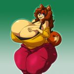  1:1 anthro big_breasts bra breasts canid canine canis clothing domestic_dog eyewear female glasses hi_res huge_breasts mammal solo spiralingstaircase superia underwear 