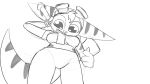  16:9 domestic_cat felid feline felis female hi_res lombax mammal monochrome ratchet_and_clank rift_apart_lombax solo video_games widescreen young 