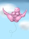  2018 3:4 anthro areola balloon balloon_animal balloon_fetish barunda beta_pok&eacute;mon_(species) beta_pok&eacute;mon_games breasts cloud diamond_eyes female genitals half-closed_eyes hi_res humanoid lurking_tyger narrowed_eyes nintendo nipples pink_body pink_skin pok&eacute;mon pok&eacute;mon_(species) pussy sky solo spread_legs spreading video_games 