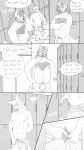  ... 2020 9:16 annoyed anthro beard blush body_hair breath bulge canid canine canis chest_hair close-up clothed clothing comic crossed_arms dialogue digital_media_(artwork) duo ears_back ears_down english_text facial_hair fangs father father_and_child father_and_son hi_res laugh locker locker_room male mammal navel nipples nude parent parent_and_child partially_clothed pivoted_ears pubes son sound_effects standing text underwear undressing unpopularwolf whiskers wolf 