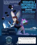  2015 anthro antlers breasts butt clothing commercial computer computer_mouse dialogue english_text female hair hi_res horn hybrid lagomorph laptop legwear leporid mammal mits_(character) mouse_(object) rabbit smile solo_focus stockings text tgwonder wonderbunny 