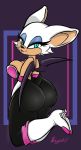  angelface anthro big_breasts big_butt boots breasts butt butt_pose chiropteran clothed clothing female footwear looking_at_viewer looking_back mammal pose rouge_the_bat solo sonic_the_hedgehog_(series) 