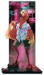  2020 alpha_channel anthro avian beak bird border clothed clothing digital_media_(artwork) feathered_wings feathers female flamingo hi_res ravoilie solo transparent_border wings 