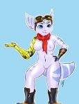  absurd_res anthro breasts female hand_on_hip hi_res lombax mammal ratchet_and_clank rift_apart_lombax solo video_games xiongshan 