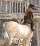  centaur clothing cowboy cowboy_hat cowboy_outfit equid equid_taur equine female hat headgear headwear hulksmash31 hulksmash31_(artist) humanoid mammal mammal_taur solo taur wild_west 