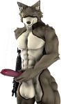  3d_(artwork) alpha_channel animal_genitalia animal_penis anthro balls big_balls blitz_acerosin canid canine canine_penis canis digital_media_(artwork) dire_wolf genitals male mammal penis simple_background solo source_filmmaker transparent_background wolf 