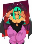  anthro breasts canid canine canis capcom cosplay darkstalkers dialogue domestic_dog female hi_res jwinkz mammal morrigan_aensland solo video_games zoey_(jwinkz) 