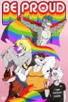  anthro bleedwolf canid canine canis group hi_res hybrid lgbt_pride male mammal nell-chan pride_(disambiguation) pride_colors ursid vanyan wolf 