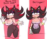  absurd_res anthro apron apron_only big_breasts breasts clothing crossgender dummy_thicc eulipotyphlan female gesture hedgehog hi_res huegirl19 mammal mostly_nude shadow_the_hedgehog solo sonic_the_hedgehog_(series) suggestive suggestive_gesture thick_thighs tight_fit 