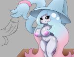  balls big_breasts blush breasts cucarachaaa erection female genitals grey_background hatterene hi_res male male/female nintendo nipples nude penis pok&eacute;mon pok&eacute;mon_(species) prehensile_hair pussy simple_background video_games wide_hips 