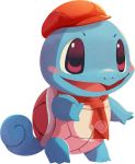  artist_request blush blush_stickers cabbie_hat clothed_pokemon full_body gen_1_pokemon hand_up happy hat neckerchief no_humans official_art open_mouth poke_ball_symbol poke_ball_theme pokemon pokemon_(creature) pokemon_(game) pokemon_cafe_mix red_eyes red_headwear red_neckwear shell smile solo squirtle standing transparent_background 