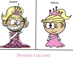  crown dress frilled_dress frills gloves lola_loud original ponytail prototype redraw sash self_upload smile the_loud_house white_gloves 