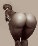  3d_(artwork) alien bent_over big_butt bubble_butt butt digital_media_(artwork) halo_(series) looking_annoyed looking_at_viewer looking_back male microsoft moreuselesssource muscular muscular_male nude presenting presenting_hindquarters sangheili solo video_games xbox_game_studios 