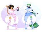  absurd_res anthro big_diaper bottomwear clothed clothing confusedkitty crossdressing diaper domestic_cat duo felid feline felis fur girly green_body green_fur hi_res huge_diaper infantilism kingcrazy male male/male mammal orange_body orange_fur otakutsukonko procyonid raccoon skirt toy 