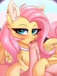  &lt;3 2020 3:4 absurd_res bestiality blush cutie_mark digital_media_(artwork) duo equid equine eyebrows eyelashes faceless_male female feral fluttershy_(mlp) friendship_is_magic genitals hi_res human human_on_feral interspecies looking_at_viewer male male/female mammal my_little_pony oral pegasus penis pesty_skillengton sex solo_focus teal_eyes tongue tongue_out uncut vein wings 