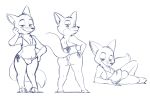  anthro bikini blbr bulge butt canid canine clothed clothing crossdressing disney fox girly hi_res joaoppereiraus male mammal multiple_poses nick_wilde pose solo swimwear zootopia 