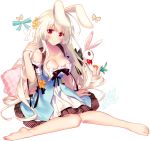  animal_ears bunny_ears dress motomiya_mitsuki no_bra 