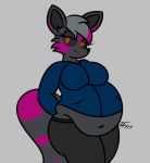  anthro canid canine canis demon female hi_res korra_wrath mammal obese obese_female overweight overweight_female solo wolf zeldafan777 