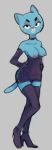  anthro breasts cartoon_network dbaru domestic_cat dominatrix felid feline felis female hi_res mammal mary_senicourt mature_female nipples solo the_amazing_world_of_gumball 