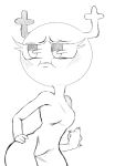  antlers cartoon_network curvy_figure fairy female fist hand_on_hip hi_res horn isolatedartest monochrome penny_fitzgerald solo standing the_amazing_world_of_gumball 