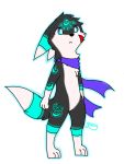  alpha_channel anthro aquamarine_eyes eeveelution fan_character male nintendo pok&eacute;mon pok&eacute;mon_(species) salvador_(gabu_art) solo umbreon video_games 