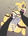 aaron_amethyst absurd_res anthro bdsm blood blood_on_hand bodily_fluids bondage bound breasts crying duo face_grab female generation_3_pokemon genitals gore hi_res killing lying mabel_(aaron_amethyst) nintendo nipples nude numel on_back pokemon pokemon_(species) pussy rope stab stab_wound target target_practice tattoo_on_neck tears tongue tongue_out torture