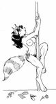 breasts dancing female ninjara ninjara_(tmnt) nipples plain_background pole pole_dancing solo stripper_pole t_m_n_t teenage_mutant_hero_turtles teenage_mutant_ninja_turtles unknown_artist white_background 