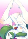  2019 absurd_res ashraely big_breasts big_butt blush breasts butt butt_focus clothed clothing curvy_figure digital_media_(artwork) female gardevoir genitals green_hair hair hi_res huge_breasts humanoid looking_at_viewer mammal nintendo nipples not_furry nude open_mouth pok&eacute;mon pok&eacute;mon_(species) presenting presenting_hindquarters pussy red_eyes simple_background solo thick_thighs video_games voluptuous wide_hips 