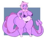  2020 3_fingers 3_toes :3 aimbot-jones anthro barefoot belly big_breasts big_butt bikini black_nose blue_eyes breasts butt cleavage clothed clothing countershade_torso countershading eeveelution eyelashes female fin fingers hair half-closed_eyes head_fin hi_res huge_breasts huge_butt long_tail narrowed_eyes navel neck_tuft nintendo overweight overweight_female pink_body pink_hair pok&eacute;mon pok&eacute;mon_(species) shiny_pok&eacute;mon smile solo standing swimwear tail_spines thick_tail thick_thighs toes tuft vaporeon video_games wide_hips 