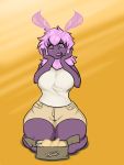  &lt;3 &lt;3_eyes 3:4 absurd_res antennae_(anatomy) anthro arthropod big_breasts blackbetty breasts female hair happy hi_res insect lepidopteran moth pink_hair solo thick_thighs 