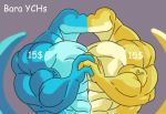  adoption advertisement anthro duo for_sale hand_holding kissing male male/male muscular orcatexdraws romantic_ambiance romantic_couple ych_(character) ych_commission 