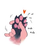  &lt;3 ambiguous_gender duo foot_rub paws unknown_artist 