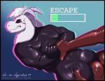  anthro asriel_dreemurr_(god_form) bovid caprine clothing dry_humping duo forced goat gui hot_dogging male male/male mammal rape rubber rubber_suit undertale video_games vir-no-vigoratus 