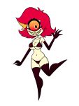  absurd_res alpha_channel bikini breasts clothing cyclops demon female ghostlydoodles hazbin_hotel hi_res humanoid lingerie niffty_(hazbin_hotel) not_furry solo spookayryder swimwear 