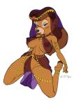  2014 anthro areola belly_dancer big_breasts breasts brown_body brown_eyes brown_fur brown_hair clitoris clitoris_piercing color_edit colored disney ear_piercing edit erect_nipples felicity_longis female fur genital_piercing genitals hair harem harem_outfit hi_res mammal mature_female navel navel_piercing nipple_piercing nipples piercing pussy pussy_piercing rebecca_cunningham scificat solo talespin tan_body tan_fur ursid 