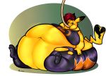  anthro belly big_belly big_breasts breasts clothed clothing cosplay_pikachu_(costume) feeding feeding_tube female hi_res hyper hyper_belly immobile inflation lionmom mask medical_instrument miriam_(pikachu_libre) nintendo overweight pikachu pok&eacute;mon pok&eacute;mon_(species) scientific_instrument solo stuffing torn_clothing tube video_games weight_gain 