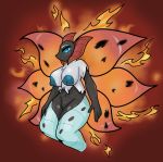  2020 anthro anthrofied areola arthropod big_breasts blue_eyes breasts digital_media_(artwork) female genitals hi_res insect lepidopteran lime09 nintendo nipples non-mammal_breasts nude pok&eacute;mon pok&eacute;mon_(species) pok&eacute;morph pussy simple_background solo video_games volcarona wings 