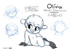  2017 annoyed anthro bovid caprine child eyelashes female fur happy hooves joaoppereiraus mammal olive_(joaoppereiraus) portuguese_text pose sheep sitting sketch smile solo text translation_request white_body white_fur white_wool wool_(disambiguation) wool_(fur) young 