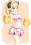  cheerleader hololive horns tsunomaki_watame yuano 