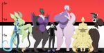  anthro big_breasts breast_size_difference breasts darkdraketom dubwool female flygon goodra group hi_res human inteleon male mammal ninetales nintendo noivern pok&eacute;mon pok&eacute;mon_(species) pok&eacute;mon_trainer size_difference smaller_male taller_female thick_thigh video_games 