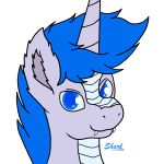  1:1 absurd_res alpha_channel blue_eyes blue_hair darkshark digimon digimon_(species) dragon equid equine feral hair hasbro hi_res horn horse male mammal my_little_pony pony sharkarts solo winged_unicorn wings 