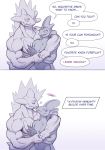  &lt;3 2020 amped_toxtricity comic dialogue duo english_text greyscale hi_res hug inteleon kissing male male/male monochrome muscular muscular_male nintendo nude pok&eacute;mon pok&eacute;mon_(species) q&amp;a simple_background size_difference text thepurp toxtricity video_games white_background 