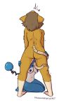  2019 absurd_res anthro anthro_on_anthro anthrofied blue_body bodily_fluids breasts brown_body brown_fur brown_hair butt duo faceless_female female female/female fur genital_fluids hair hi_res hip_grab interspecies leg_grab licking mammal marill nintendo nipples nude pok&eacute;mon pok&eacute;mon_(species) pussy_juice rainbowsprinklesart raticate rear_view rodent saliva standing tail_fetish tail_lick tail_play tongue tongue_out video_games 