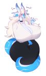  absurd_res anthro big_breasts blau_draconis breasts choker cleavage clothed clothing dragon eyewear female glasses hi_res huge_breasts hyper hyper_breasts jewelry mature_female necklace simple_background sylviajo thick_thighs white_background wide_hips 