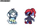  alpha_channel blood bodily_fluids hair mammal tem temmie_(undertale) undertale undyne video_games white_body 