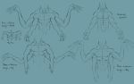  2020 4_arms 4_fingers abs anatomical_study anatomically_correct anatomy anthro bat_wings black_and_blue claws design_sheet dragon english_text fingers front_view high-angle_view humanoid long_neck male membrane_(anatomy) membranous_wings model_sheet monochrome multi_arm multi_limb multi_pec multifur muscular muscular_male note notes piefacedraws realistic_anatomy reference_guide scalie sketch solo text wings 