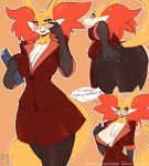  &lt;3 anthro big_breasts big_butt breasts butt camel_toe clothing delphox dialogue english_text female hi_res looking_at_viewer looking_back nintendo open_mouth pok&eacute;mon pok&eacute;mon_(species) solo talking_to_viewer text video_games vixie00 