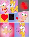  absurd_res amy_rose anthro balls big_breasts breast_expansion breast_growth breasts butt canid canine clothing comic comic_page crossgender digital_media_(artwork) drone duo english_text erection eulipotyphlan female fleetway64 fox fur gender_transformation genitals green_eyes hedgehog hi_res intersex latching male mammal miles_prower mtf_transformation nipples nude open_mouth penis penis_shrinking pink_body pussy sequence simple_background sonic_the_hedgehog_(series) text tongue transformation underwear undressing video_games 