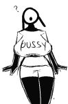  ? aliasing big_breasts black_and_white breasts clothed clothing dakuterooty female huge_breasts humanoid low_res monochrome nintendo nipple_outline pok&eacute;mon pok&eacute;mon_(species) sketch solo text unown_(pok&eacute;mon) video_games 